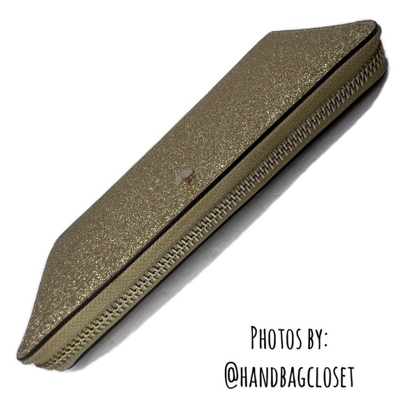 Kate Spade Burgess Court Glitter Gold Wallet - Picture 4 of 12